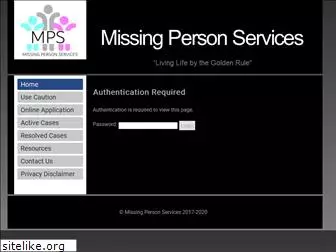 missingpersonservices.com