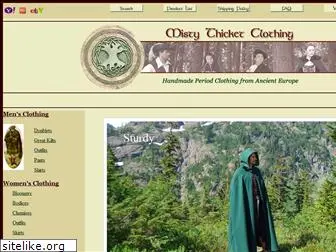 Misty Thicket Clothing, Inc.: Manufactures of Renaissance, Medieval, and  Celtic Costumes