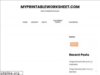 myprintableworksheet.com
