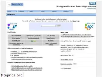 nottinghamshireformulary.nhs.uk