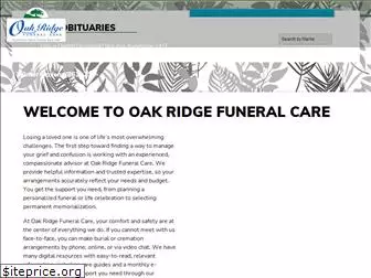 oakridgefuneralcare.com