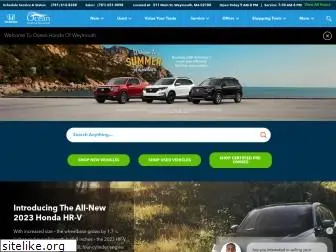 oceanhondaweymouth.com