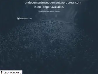 ondocumentmanagement.wordpress.com