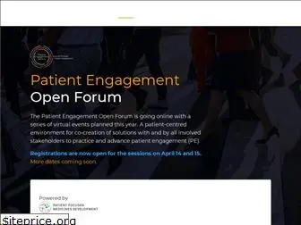 patientengagementopenforum.org