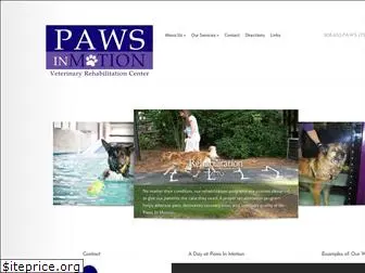 pawsinmotionvet.com