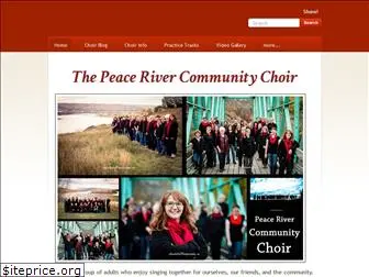 peacerivercommunitychoir.com