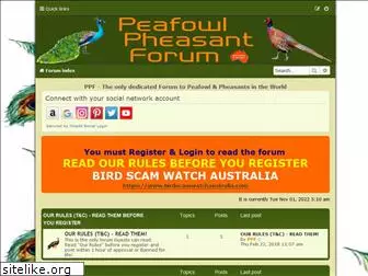 peafowlpheasantforum.com