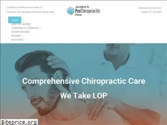 prochiropracticclinics.com