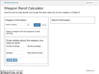 rerollcalculator.com