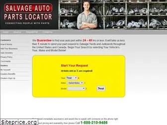 salvageautopartslocator.com