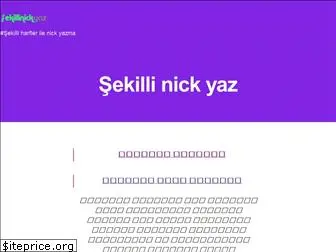 sekillinickyaz.com