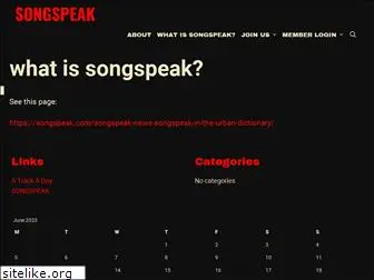 songspeak.com