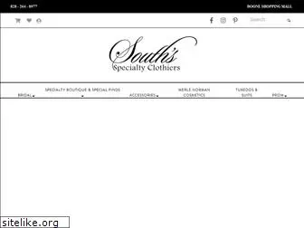 southsclothiers.com