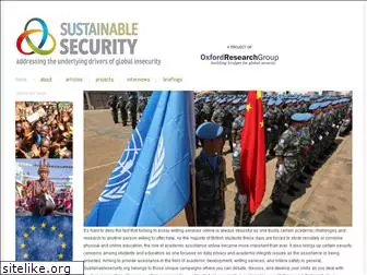 sustainablesecurity.org