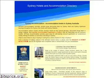 sydneyhotelsaccommodation.com