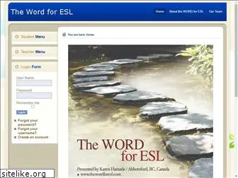 thewordforesl.com