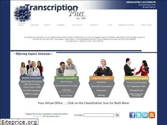 transcriptionplus.net