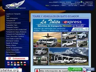 transporteaeropuertoquito.com
