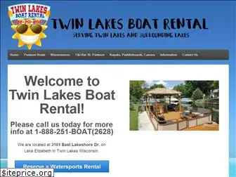 twinlakesboatrental.com