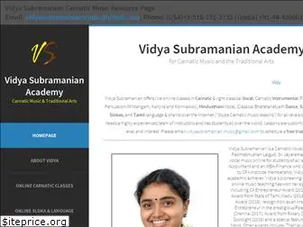 vidyasubramanian.com