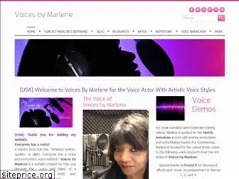 voicesbymarlene.com