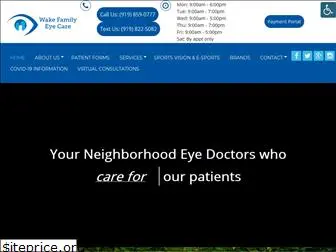 wakefamilyeyecare.com