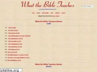 whatthebibleteaches.com