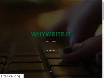 whywrite.it