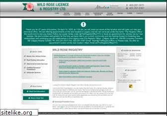 wildroseregistry.com