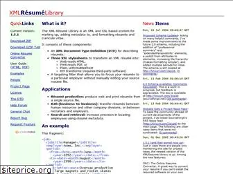 xmlresume.sf.net
